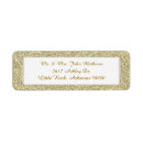 Search for gold glitter look return address labels Stylish