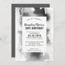 Search for grey birthday invitations Stylish