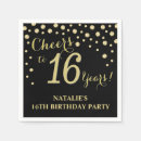 Search for 16th birthday boy decor Black and gold
