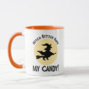 Search for halloween pun coffee mugs Trick or treat