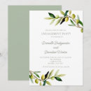 Search for italian engagement party invitations Botanical
