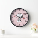 Search for valentines day clocks Charles schulz