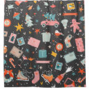 Search for vintage christmas shower curtains Background