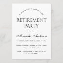 Search for retirement for men invitations Black and white