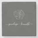 Search for flower drawing coasters Black and white