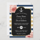 Search for floral nautical wedding invitations Stripes
