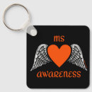Search for winged hearts key rings Awareness