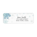 Search for snowflake wedding return address labels Dusty blue