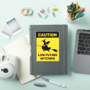 Search for witch riding broom stickers Silhouette