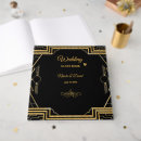 Search for art deco guest books Black and gold
