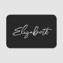 Search for modern name tags Black and white