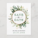 Search for botanical save the dates Greenery