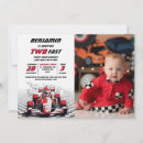 Search for race car birthday invitations Two fast birthday