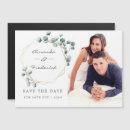 Search for 5x7 magnets wedding save the dates Greenery