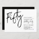 Search for white 50th birthday invitations Chic