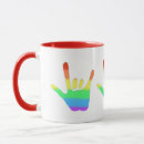 Search for hand sign mugs I love you