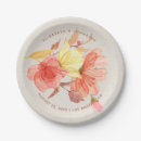 Search for floral wedding plates Burnt orange