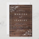 Search for rustic chic wedding invitations Black and white