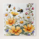 Search for wildflower puzzles Watercolor