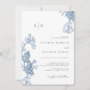 Search for floral lace invitations Blue