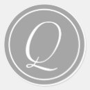 Search for q stickers Monogrammed