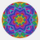 Search for rainbow fractal stickers Psychedelic
