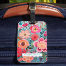 Search for floral luggage tags Botanical