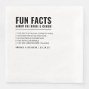 Search for fun fact wedding napkins Funny