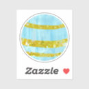 Search for first birthday favor stickers Watercolor
