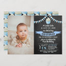 Search for chalkboard 1st birthday invitations Watercolor