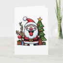 Search for goofy christmas cards Santa