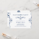 Search for blue scroll invitations Classic