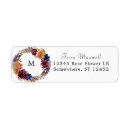 Search for blue orange return address labels Watercolor