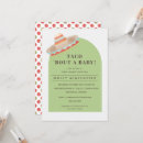Search for taco bout a baby shower invitations Green