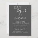 Search for eat drink and be married invitations Dinner