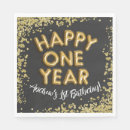 Search for happy new year napkins Gold glitter