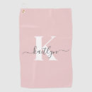 Search for modern trendy golf towels Initial