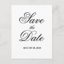 Search for black and white save the dates postcards Minimalist