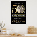 Search for 50th anniversary welcome signs Black and gold