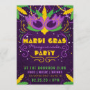 Search for mardi gras ball invitations Purple
