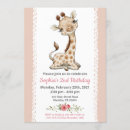 Search for giraffe party invitations Pink