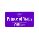 Search for baby prince return address labels Princess