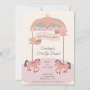 Search for merry go round birthday invitations Whimsical