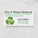 Search for waste removal business cards Junk