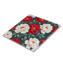Search for red flower tiles Garden