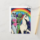 Search for love unicorn postcards Colourful