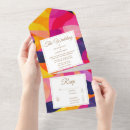 Search for hot pink orange invitations Abstract