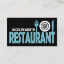 Search for restaurant business cards Cutlery