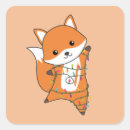 Search for fox in snow stickers Xmas