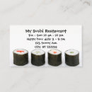 Search for sushi business cards Restaurant